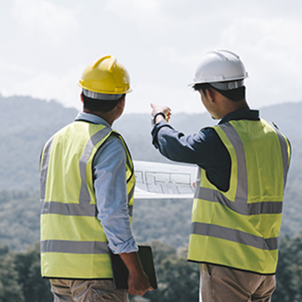 作業している様子