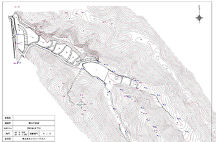 地形測量結果のサンプル