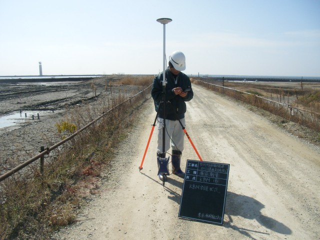 道路での測量